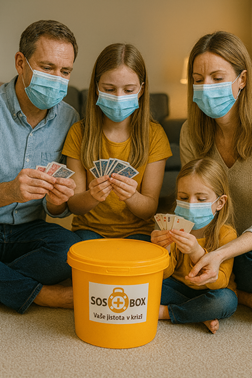 SOS BOX Pandemie - základní balíček v plastovém boxu
