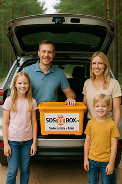 SOS BOX Auto-nouze - základní balíček v plastovém boxu